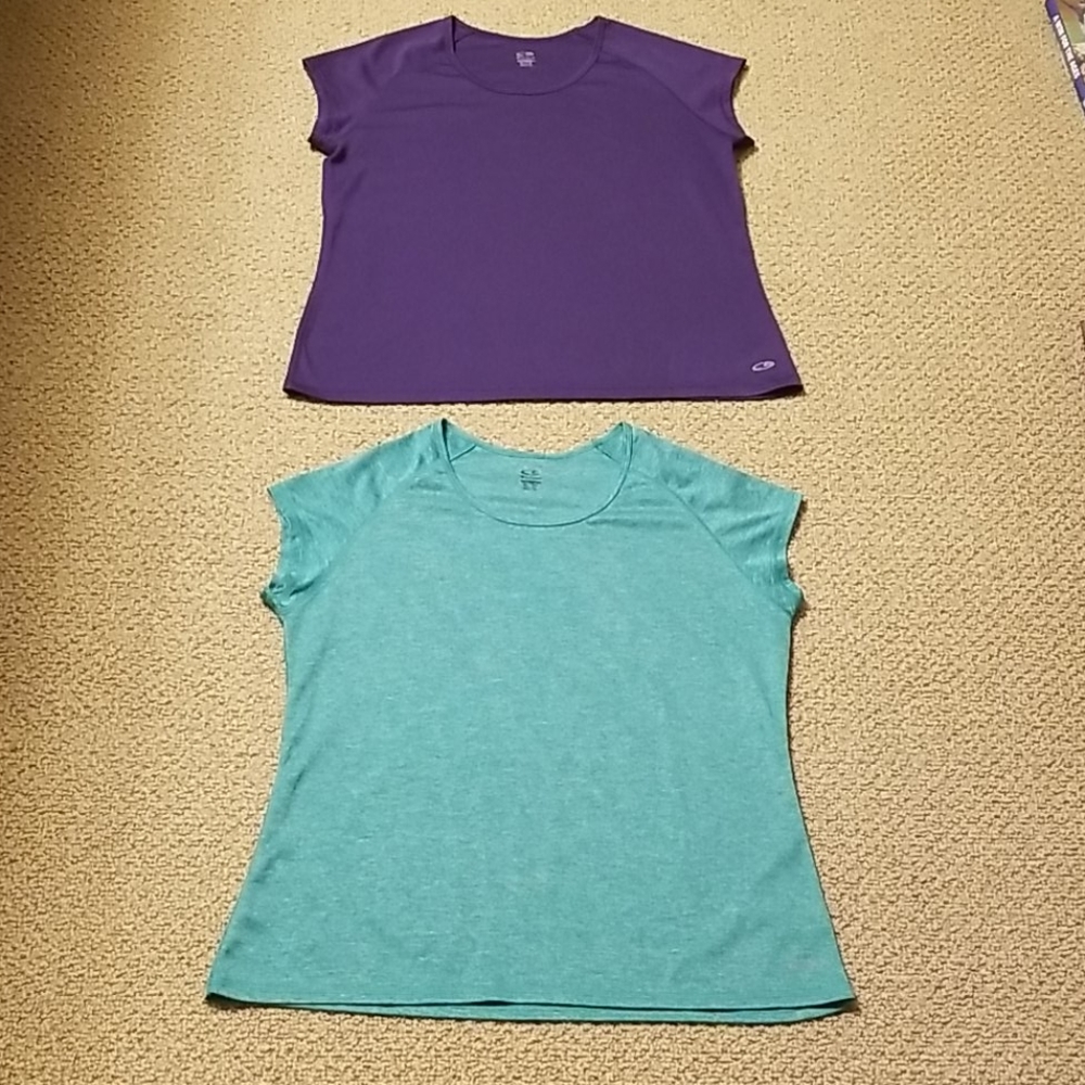 Lot of 2 - C9 XL DuoDry Workout Shirts